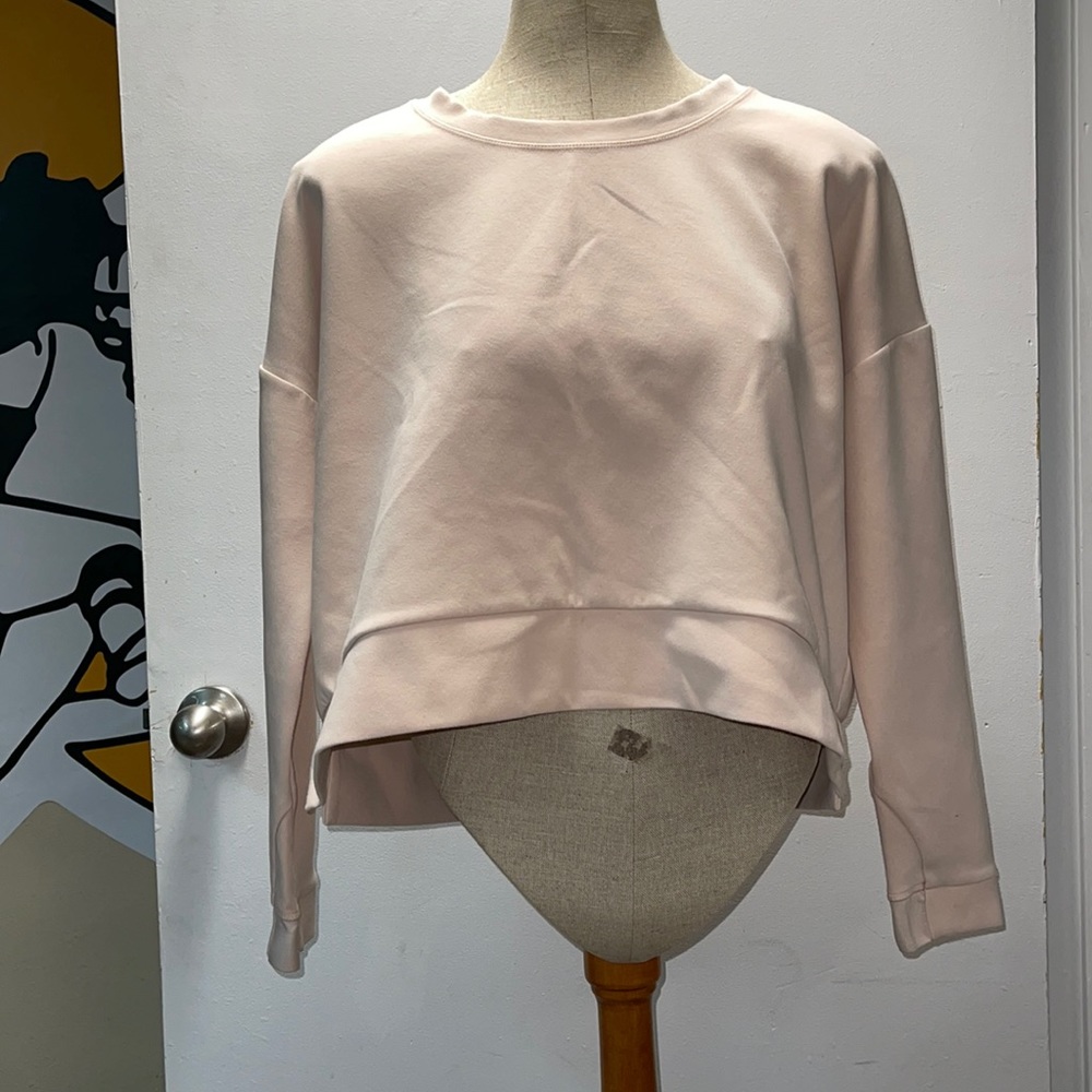 cropped athletic sweatshirt